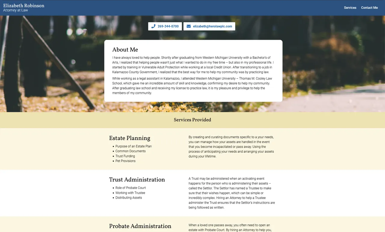 Attorney Website